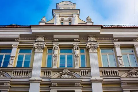 Classical building in Vilnius Stock Photos