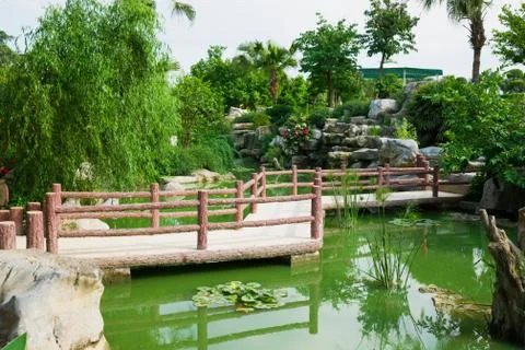 Classical chinese garden Stock Photos