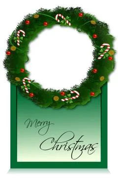 Classical christmas card Stock Illustration