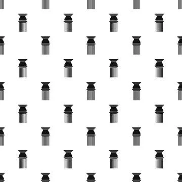 Classical column pattern seamless Illustrazione stock