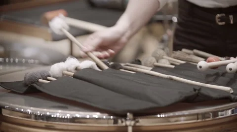 Classical drumstick close up Video stock 49705091