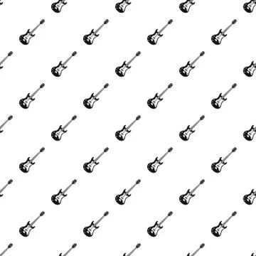 Classical electric guitar pattern イラスト素材