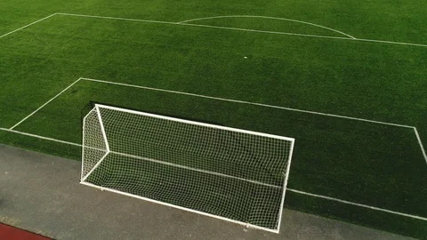 Classical empty old stadium from birds eye view. Aerial footage. 4k4k Video stock 89013890