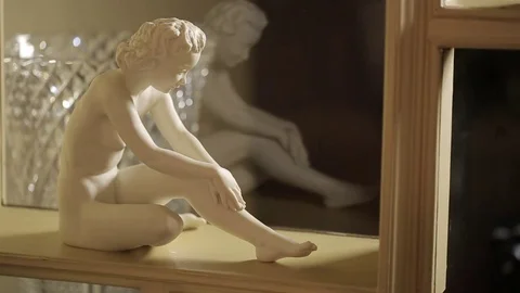 Classical female sculpture Stock Footage 77048390