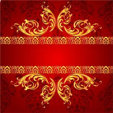 Classical floral background Illustrazione stock