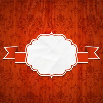 Classical frame on a Wooden background Illustrazione stock