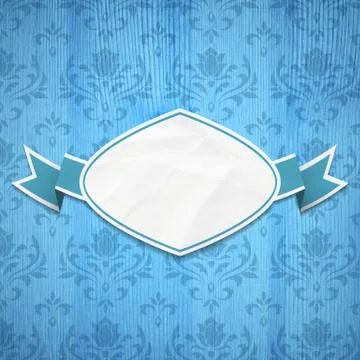 Classical frame on a Wooden background Stock Illustration