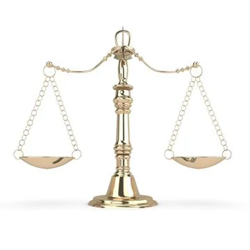 Classical gold scales Stock Illustration