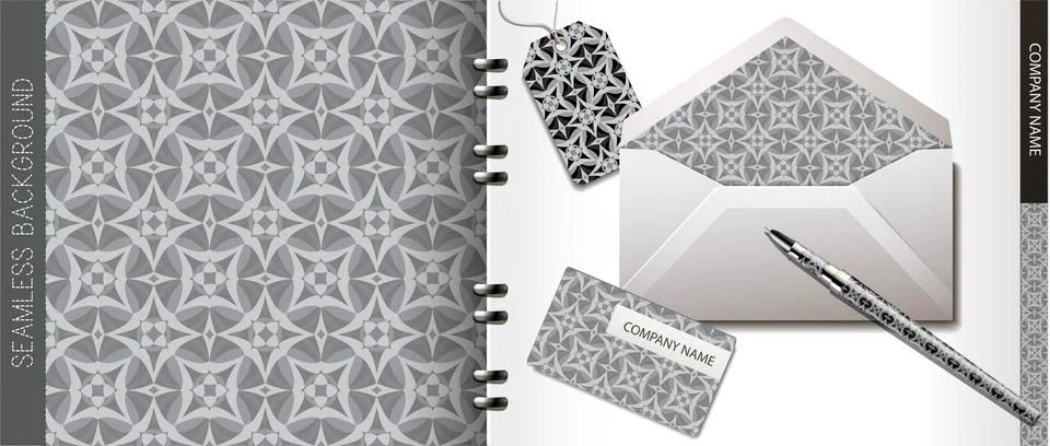 The classical gray template Stock Illustration