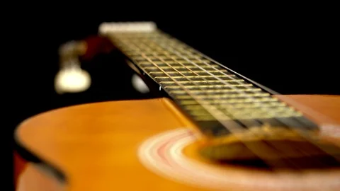 Classical Guitar Change of Focus 库存影片 123918812