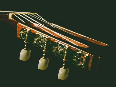 Classical Guitar Close-Up Foto stock