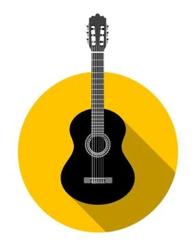 Classical guitar Stock Illustration
