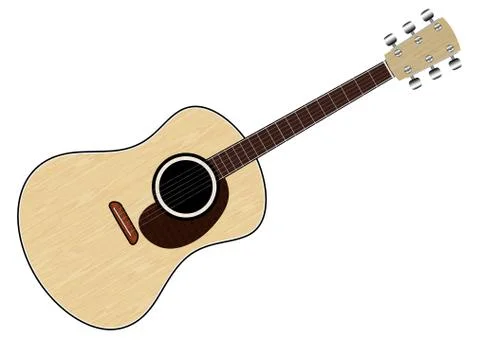 Classical Guitar Stock Illustration
