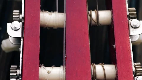 Classical guitar strings and frets Stock Footage 257688016