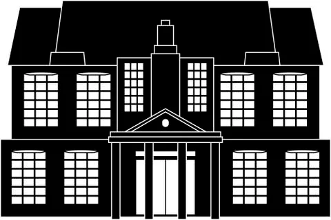 Classical house Stock Illustration