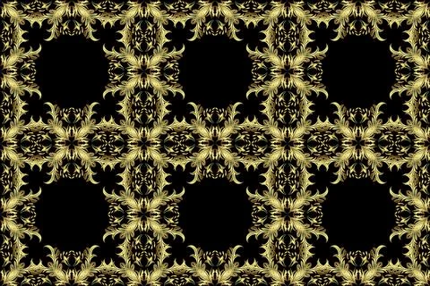 Classical luxury old fashioned damask ornament, royal victorian seamless texture Stockillustratie