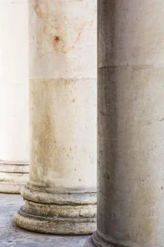Classical Marble Columns Stock Photos