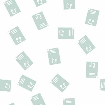 Classical music glyph vector seamless pattern Illustrazione stock