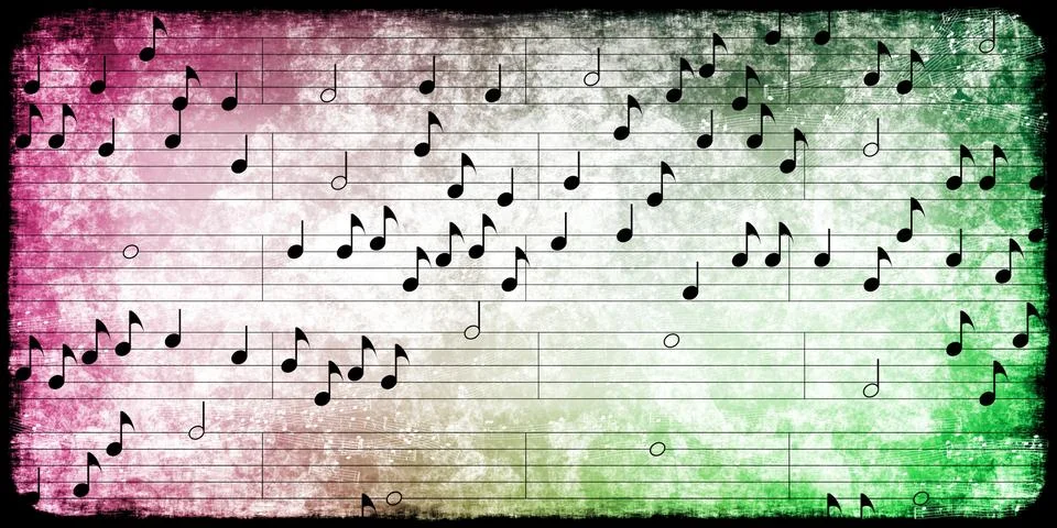 Classical Music Notes Illustrazione stock