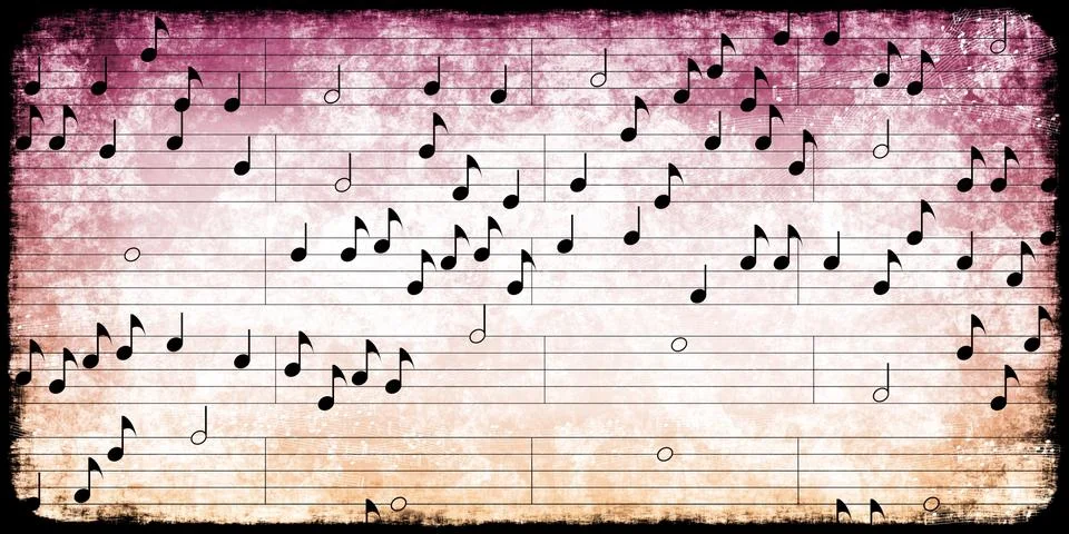 Classical Music Notes Illustrazione stock