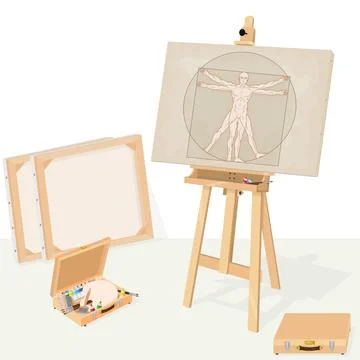 Classical Painting Study vector Stockillustratie