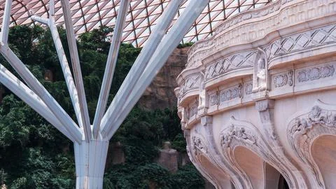 Classical Pavilion architecture structure columns arches stone Stock Photos