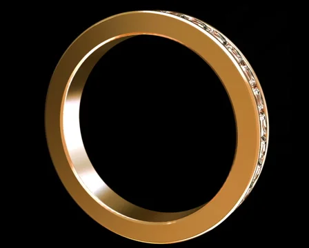 Classical ring with diamonds Stock Footage 1065888