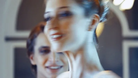 Classical Russian ballet. Blows the dancers. 10 Stock-Footage 91063956