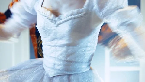 Classical Russian ballet. Blows the dancers. 11 Stock Footage 91063987