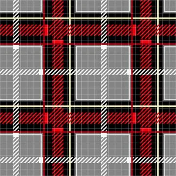 Classical Shirt Seamless Pattern. Checkered Plaid Vector Background. Retro Stock Illustration