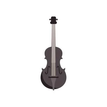 Classical string instrument cello creating beautiful music Stock Illustration