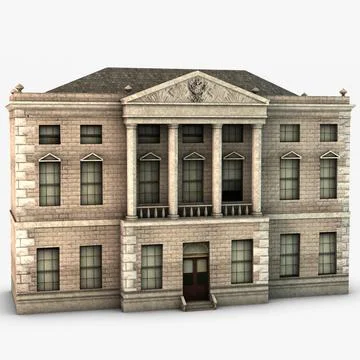 Classical style building 3D Model