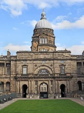 Classical style college building with dome Stock Photos