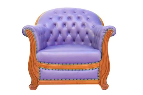 Classical stylish armchairs isolated Stock Photos