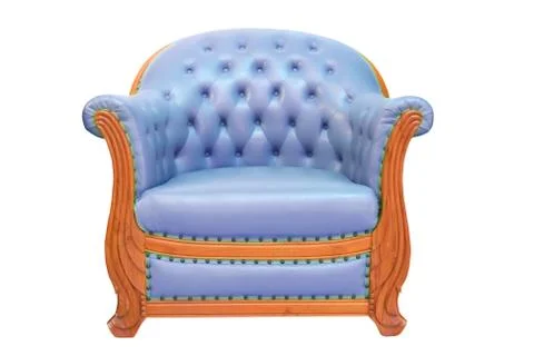 Classical stylish armchairs isolated Stock Photos