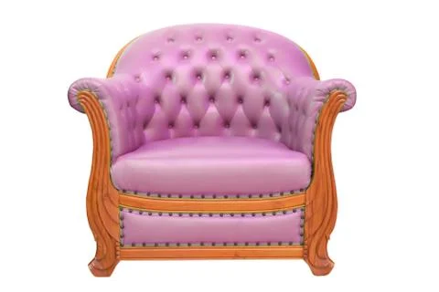 Classical stylish armchairs isolated Stock Photos