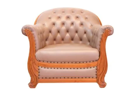 Classical stylish armchairs isolated Foto stock