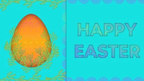Classical textured background for Easter Illustrazione stock