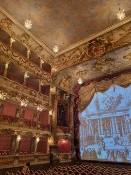 Classical theater interior Foto stock