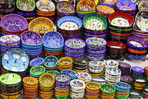 Classical turkish ceramics Stock Photos