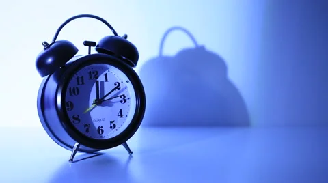Classical twin bell alarm clock Stock Footage 57751669