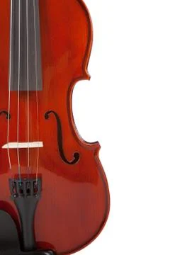 Classical violin on white Stock Photos