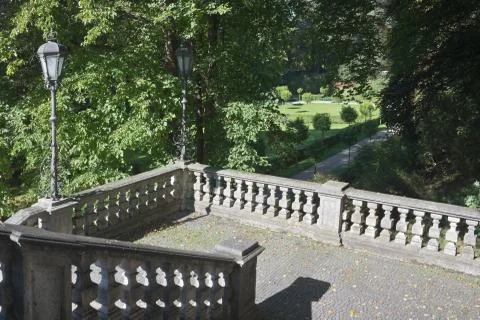 Classical walkway Stock Photos