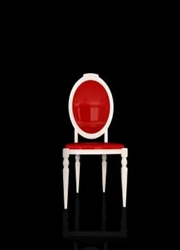 Classical white armchair Stock Illustration