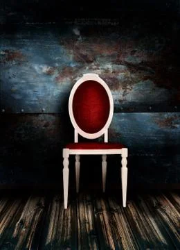 Classical white armchair Stock Illustration