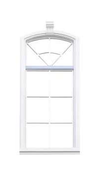 Classical window frame isolated Stock Photos