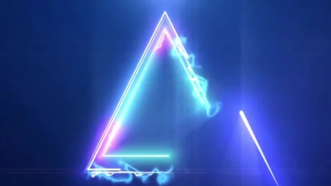 Classics Triangles  Neons Moving Backgrounds Stock Footage 265762521