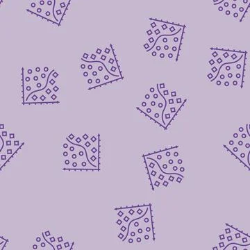 Classification machine learning line seamless pattern Illustrazione stock