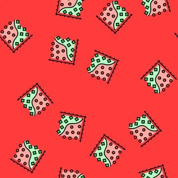 Classification machine learning vector seamless pattern 库存插图