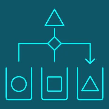 Classification - model assigns a new sample to its matching class イラスト素材